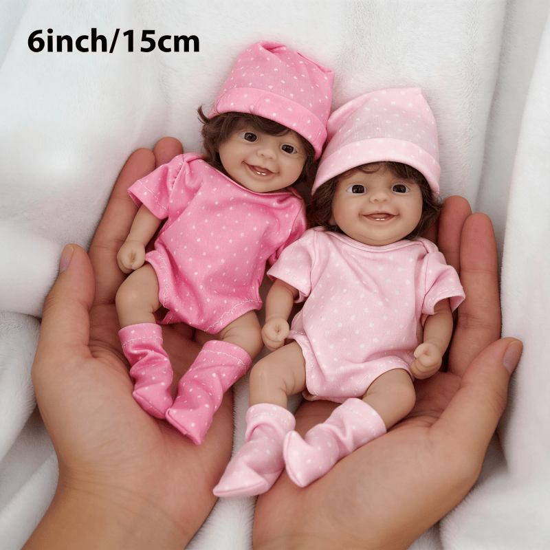 Reborn Baby Doll Silicone Realistic - Милая миниатюрная кукла Реборн 6 дюймов,