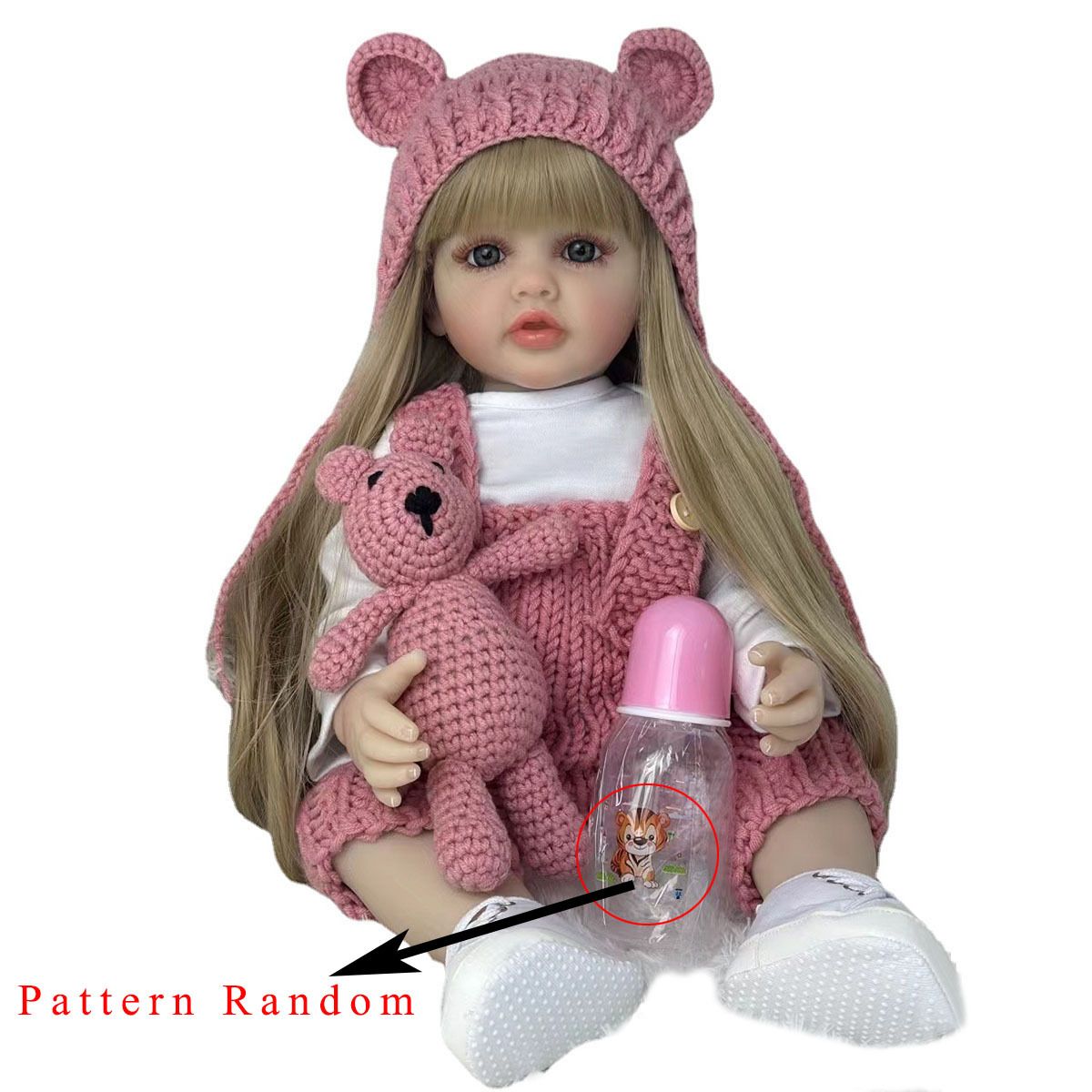 Reborn Baby Doll Silicone Realistic - BZDOLL 55 см 22 дюйма Реалистичная