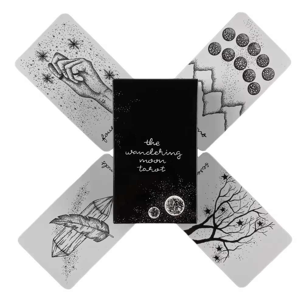 Tarot Cards Deck With Guidebook - Колоды Таро «Благодущая Луна», 78-карточная колода