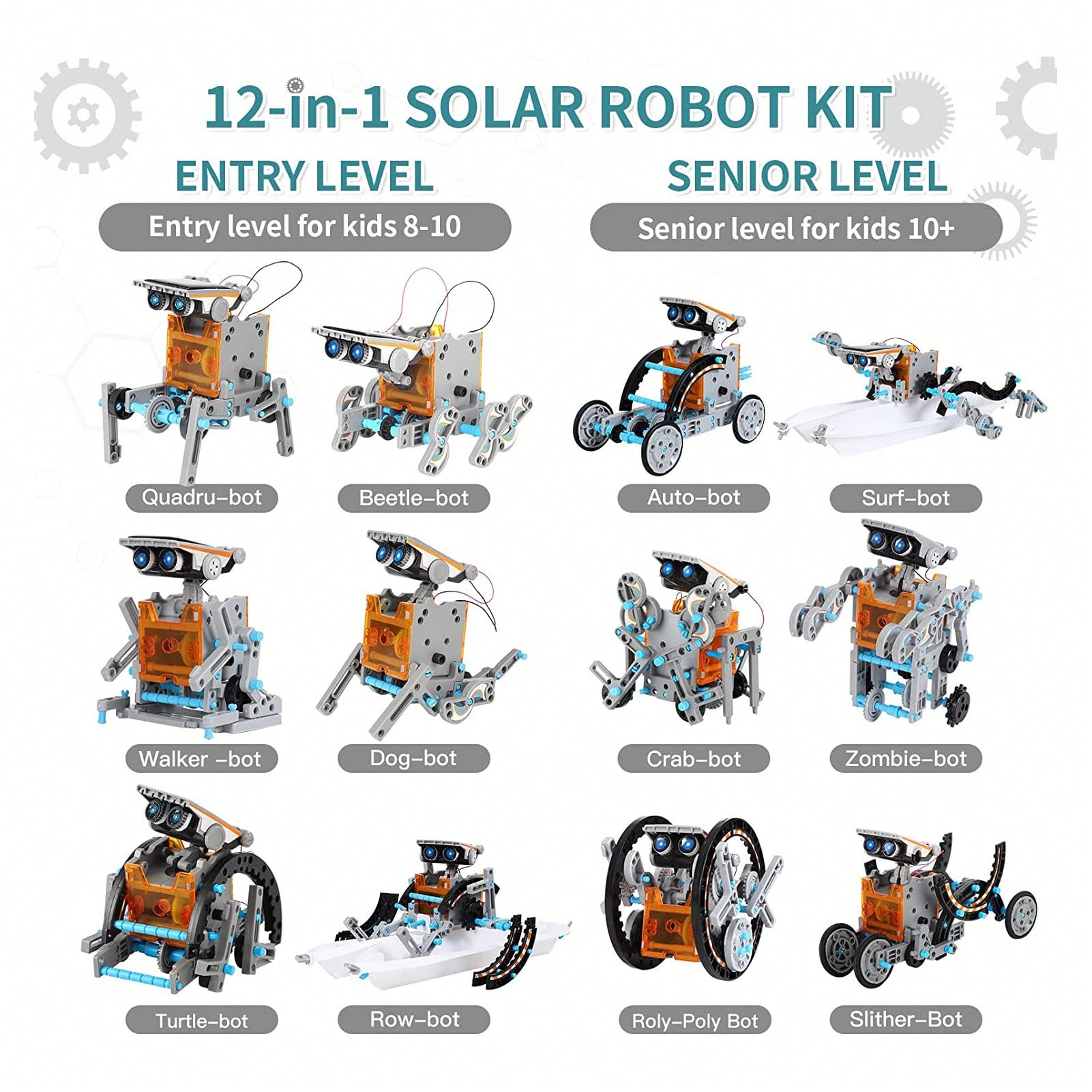 Набор «Солнечный робот-констру – обзор и цена Stem Solar Robot Kit For Kids