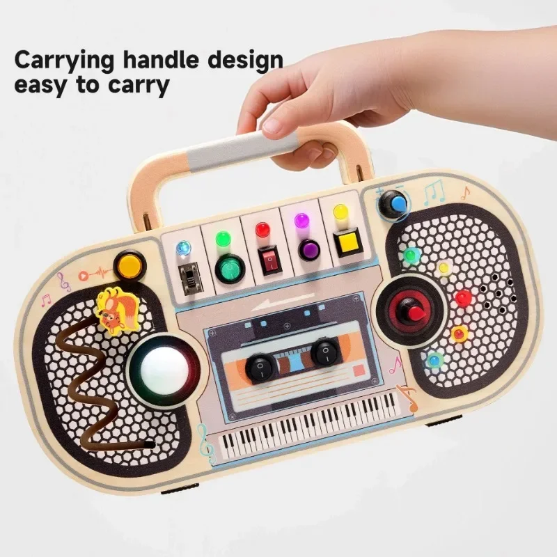 Игрушки Монтессори для малышей – обзор и цена Montessori Wooden Busy Board Toddler