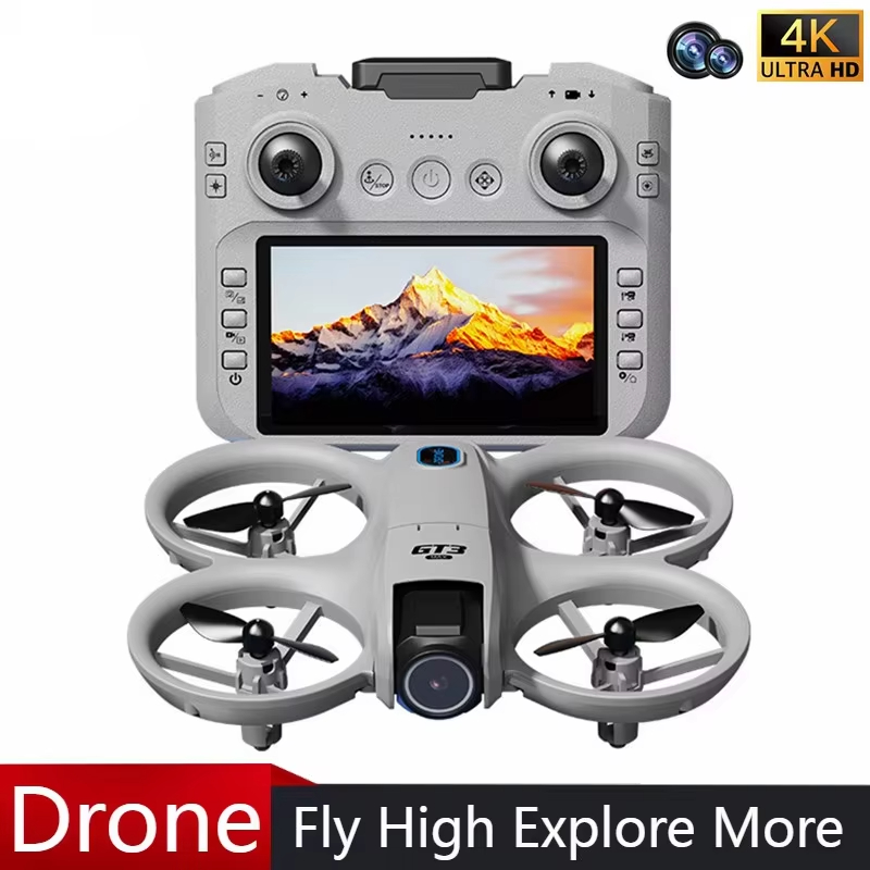 Новый мини-дрон GT3 с LED-подс – обзор и цена Fpv Brushless Rc Drone 4K
