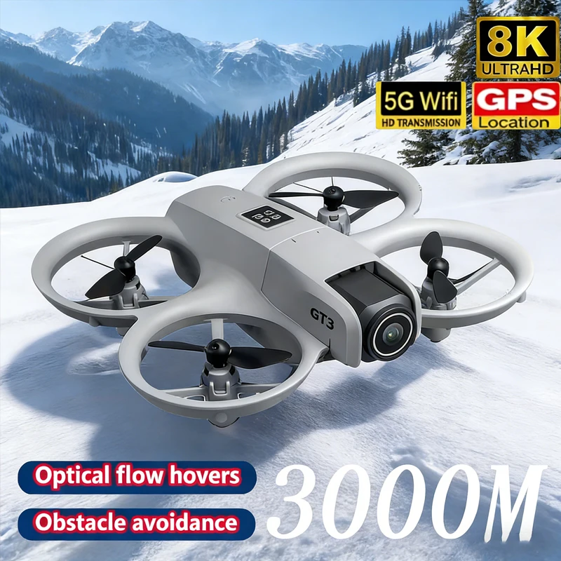 Новый мини-дрон GT3 с LED-подс – обзор и цена Fpv Brushless Rc Drone 4K