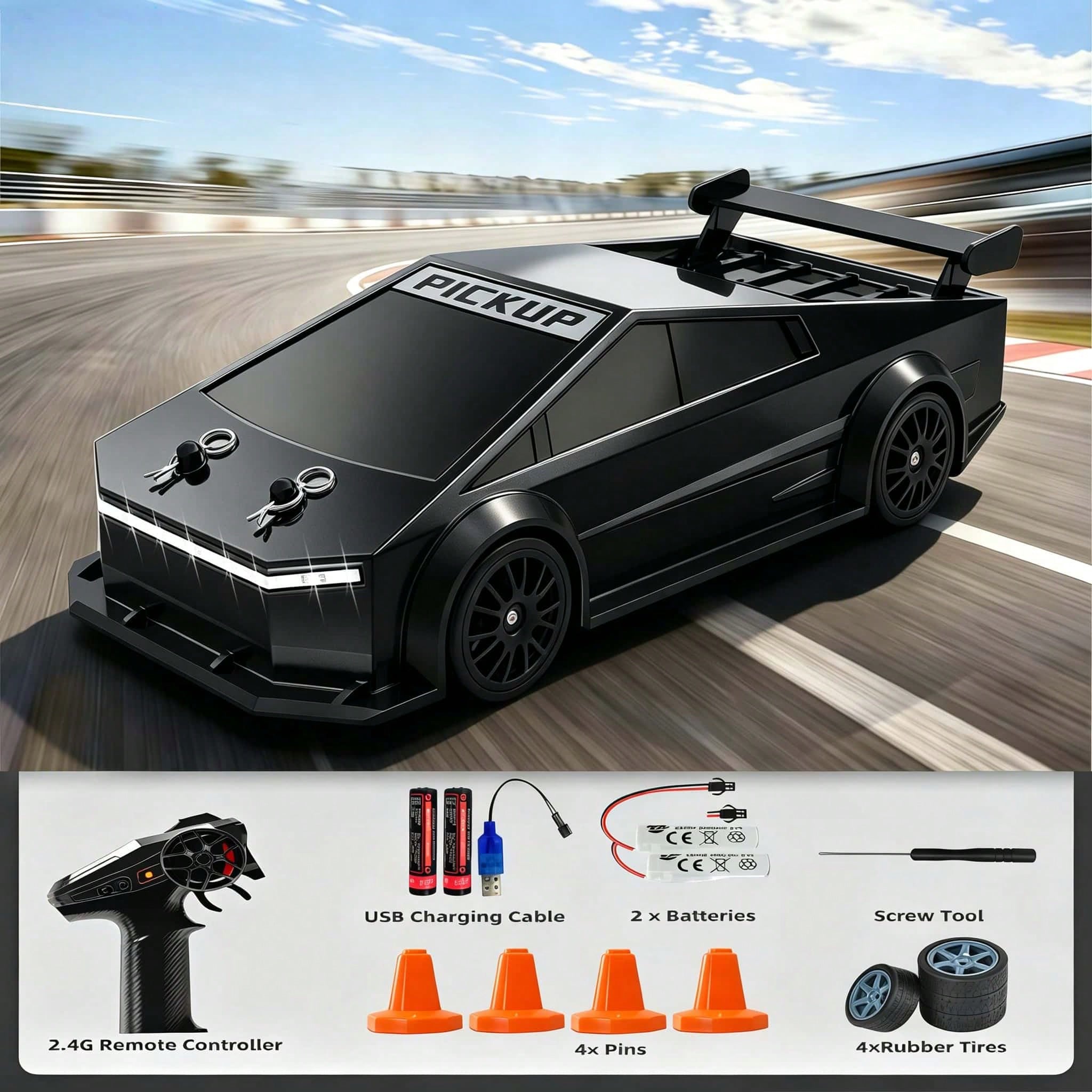 Масштабная модель 1:24, полноп – обзор и цена Rc Drift Car 1 24 Scale 4Wd