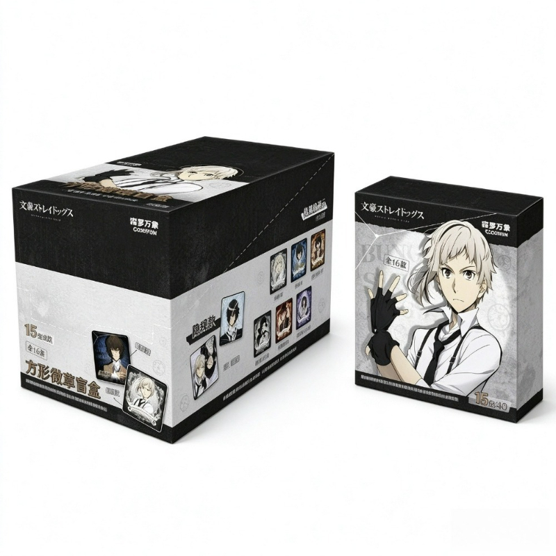 Квадратный значок Bungo Stray  – обзор и цена Anime Action Figure Blind Box