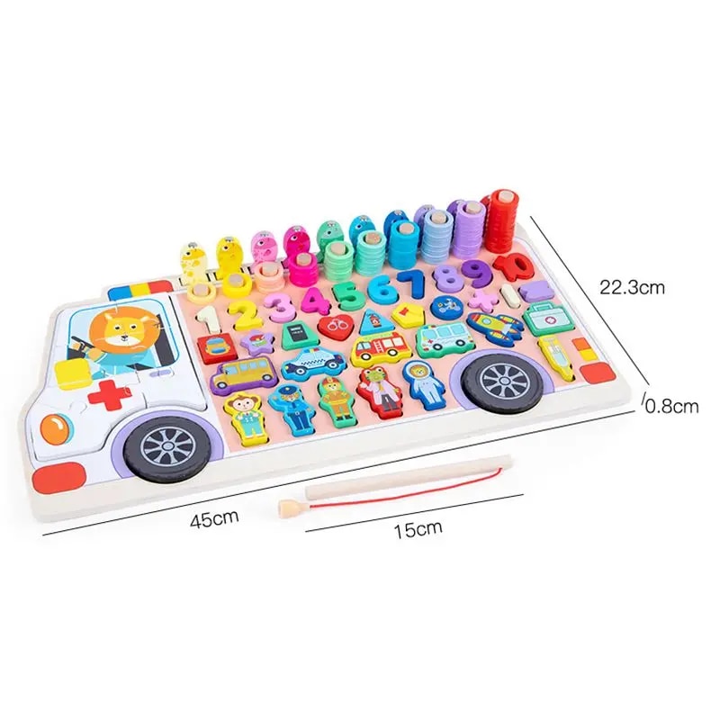Деревянные игрушки Монтессори, – обзор и цена Montessori Wooden Busy Board Toddler